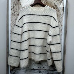 COS Mohair Blend Striped Jumper